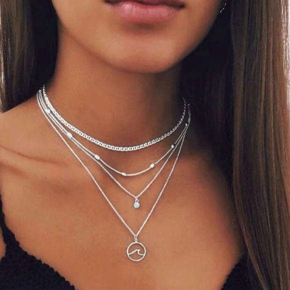 Nikkiwallflower Jewelry - *Liliana* Layered Wave Necklace